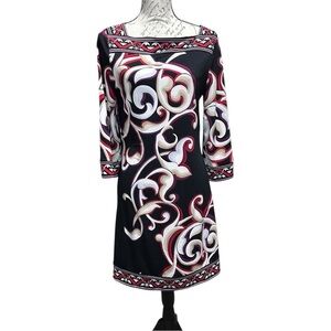 WHBM Square Neck Mulitcolor Dress Size Medium